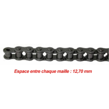 CHAINE DE TRANSMISSION SIMPLE PAS DE 12.70 MM