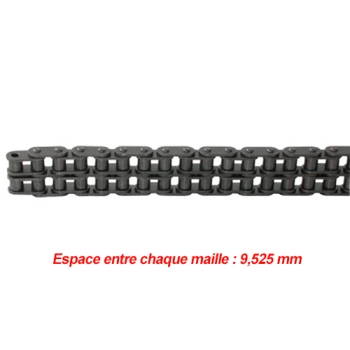 CHAINE DE TRANSMISSION DOUBLE PAS DE 9.525 MM