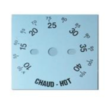 PLAQUE GRADUEE THERMOSTAT CHAUD PANIMATIC