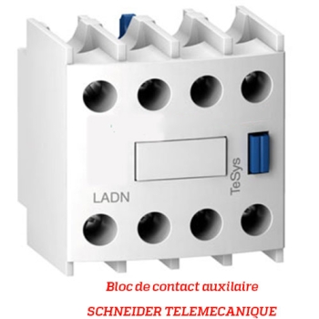 BLOC DE CONTACT AUXILIAIRE - SCHNEIDER TELEMECANIQUE - Type LADN