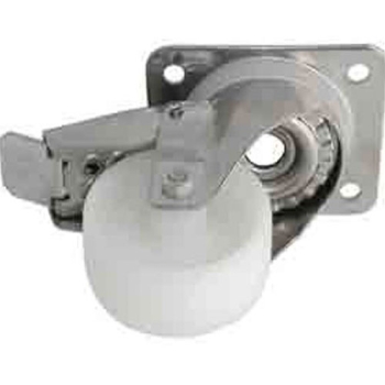ROULETTE POLYPROPYLENE PIVOTANTE A FREIN CHAPE INOX - Température ambiante