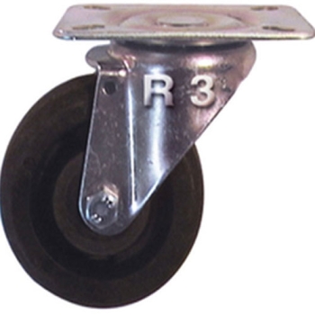 ROULETTE HAUTE TEMPERATURE PIVOTANTE CHAPE INOX.
