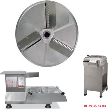 PLATEAU COUTEAUX ONDULES INOX - 3 MM - DITO SAMA - pour coupe-légumes TR260 et TR300