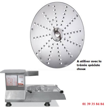 PLATEAU A RAPER CHOUX - 7 MM - DITO SAMA - pour coupe-légumes TR260