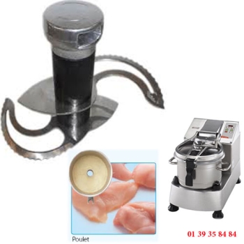 ROTOR A COUTEAUX CRANTES - CUTTER MELANGEUR EMULSIONNEUR K120S et KE120S - DITO SAMA