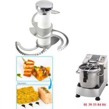 ROTOR A COUTEAUX CRANTES - CUTTER MELANGEUR EMULSIONNEUR K180S et KE180S - DITO SAMA