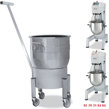 CHARIOT DE CUVE POUR BATTEURS  40/60/80 LITRES - DITO SAMA - XBM-XBE-XBB-BE-BM-MBE-MB