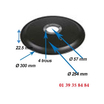 LAME COUPE JAMBON - SIRMAN - Ø  300 MM  