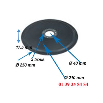 LAME COUPE JAMBON - SIRMAN - Ø  250 MM  