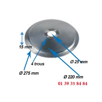 LAME COUPE JAMBON - OMAS - Ø  275 MM 