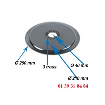 LAME COUPE-JAMBON - BERKEL  -  Ø ext. 250 MM 