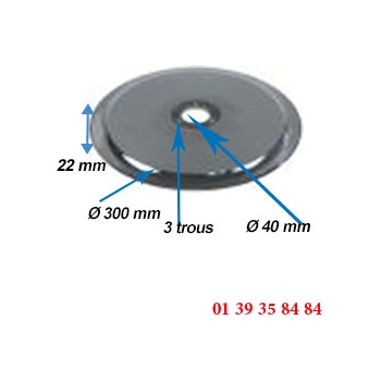LAME COUPE-JAMBON - BERKEL  -  Ø ext. 300 MM
