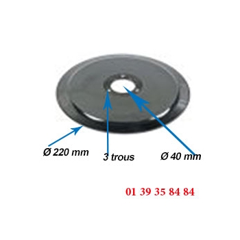 LAME COUPE-JAMBON - BERKEL -  Ø ext. 220 MM