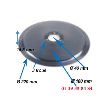 LAME COUPE JAMBON - OMAS - Ø  220 MM 