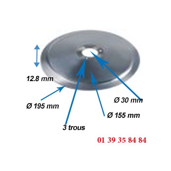 LAME COUPE JAMBON - OMAS - Ø  195 MM 