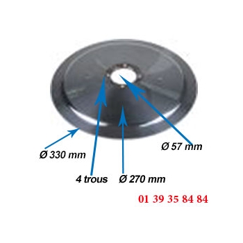 LAME COUPE JAMBON - OMAS - Ø  330 MM 