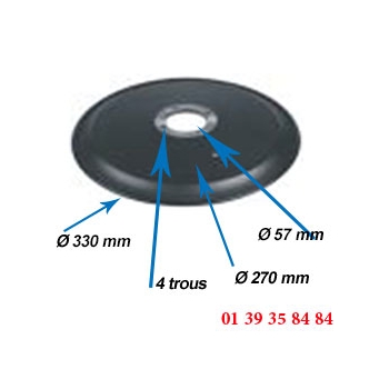 LAME COUPE JAMBON - OMAS - Ø  330 MM 