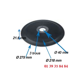 LAME COUPE JAMBON -  SIRMAN - Ø  275 MM 