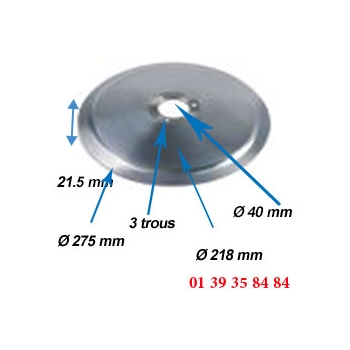 LAME COUPE JAMBON -  SIRMAN - Ø  275 MM - 