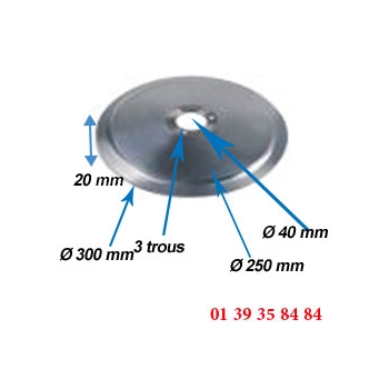 LAME COUPE JAMBON -  SIRMAN - Ø  300 MM  - 