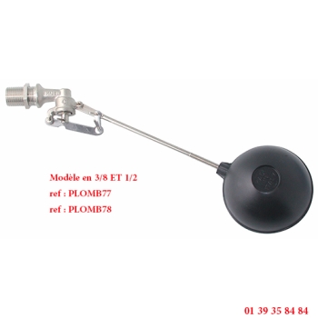 ROBINET A FLOTTEUR LAITON (LIVRE SANS BOULE)