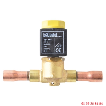 ELECTROVANNE FROID NORMALEMENT FERMEE - CASTEL - RACCORDS A SOUDER ODF