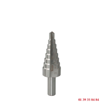 FRAISE ETAGEES - SCHILL - POUR TÔLE - 6 A 20 MM