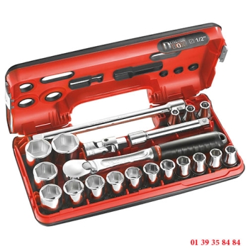 COFFRET 21 OUTILS ASSORTIS - FACOM - BOX SERIE S 1/2'' L ORIGINAL