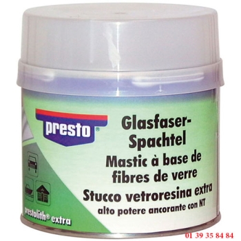 MASTIC POLYESTER - PRESTO - AVEC FIBRE DE VERRE