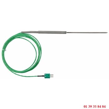 SONDE A PIQUER THERMOCOUPLE K - Longueur bulbe 150 mm - Ø bulbe 3 mm