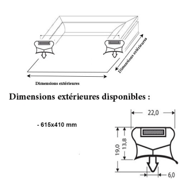 JOINT MAGNETIQUE 615X410