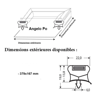JOINT MAGNETIQUE ADAPTABLE ANGELO PO MODELE 8