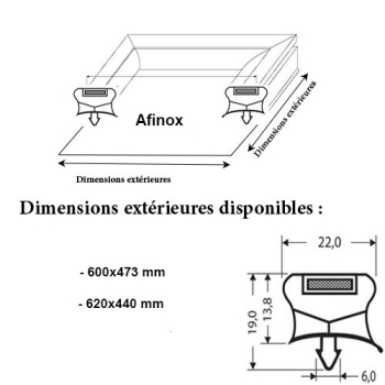JOINT MAGNETIQUE ADAPTABLE AFINOX MODELE 3
