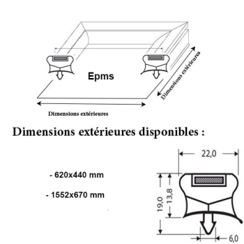 JOINT MAGNETIQUE ADAPTABLE EPMS