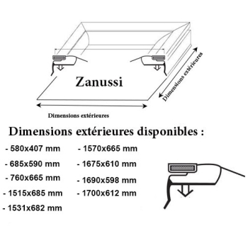 JOINT CADRE MAGNETIQUE ADAPTABLE ZANUSSI MODELE 4