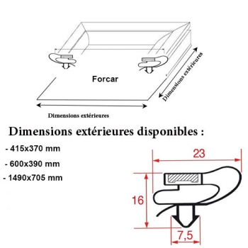 JOINT MAGNETIQUE ADAPTABLE FORCAR