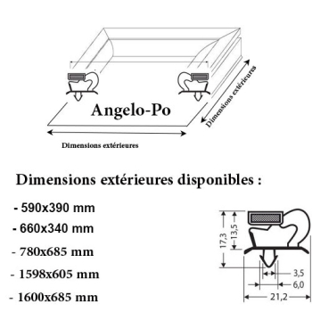 JOINT CADRE MAGNETIQUE ADAPTABLE ANGELO PO