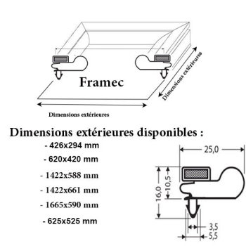 JOINT CADRE MAGNETIQUE ADAPTABLE FRAMEC