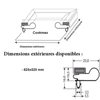 JOINT MAGNETIQUE ADAPTABLE COOKMAX 625X525