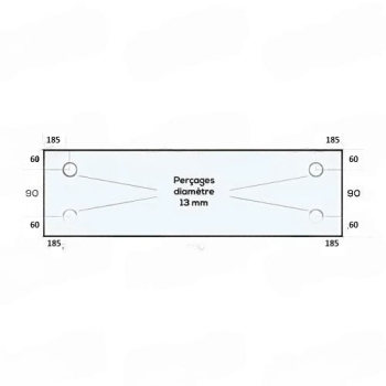 VITRE EN VERRE TREMPE ADAPTABLE SUR FOUR A SOLE GUYON 3V83
