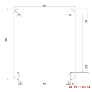 VITRE EUROFOURS 550X990MM