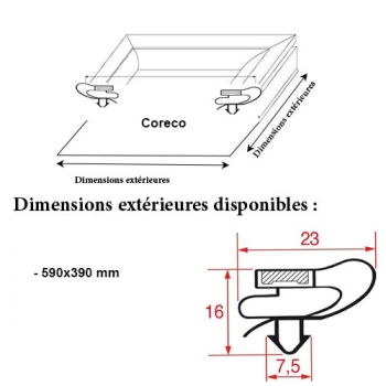 JOINT MAGNETIQUE ADAPTABLE CORECO 590X390