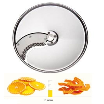 PLATEAU COUTEAUX ONDULES INOX - 8 MM - DITO SAMA - pour coupe-légumes TRK - TRS - TR210