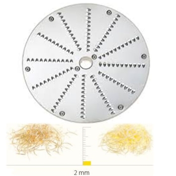 PLATEAU A RAPER INOX - 2 MM - DITO SAMA - pour coupe-légumes TRK - TRS - TR210