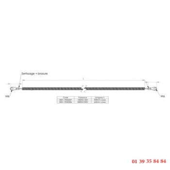 RESISTANCE BOUDINÉE 1500W/120V