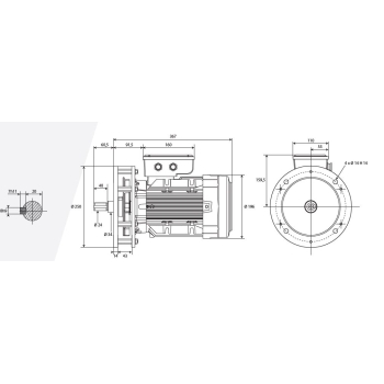 MOTEUR ASYNCRHONE 2 VITESSE ADAPTABLE  BONGARD