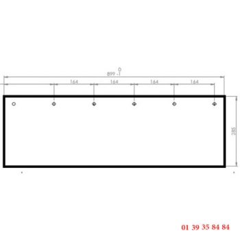 VITRE CLAIRE - EUROFOURS - 899x285 mm