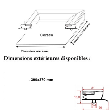 JOINT MAGNETIQUE ADAPTABLE CORECO 390X370