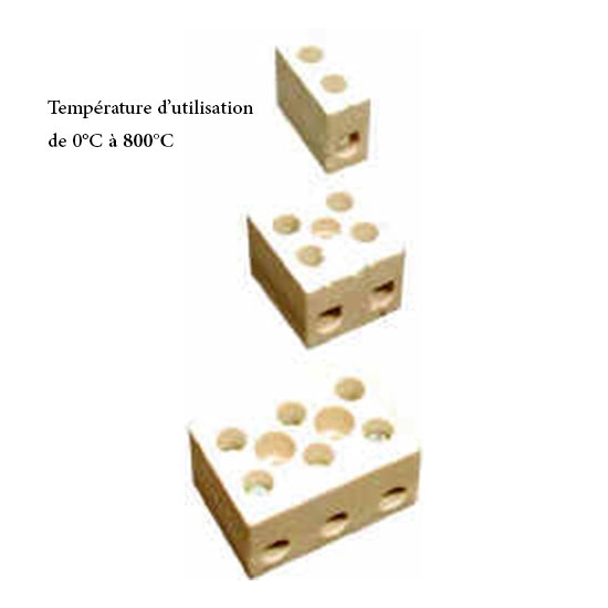 BORNIER-CERAMIQUE-TEMPERATURE DE 0°C A 800°C