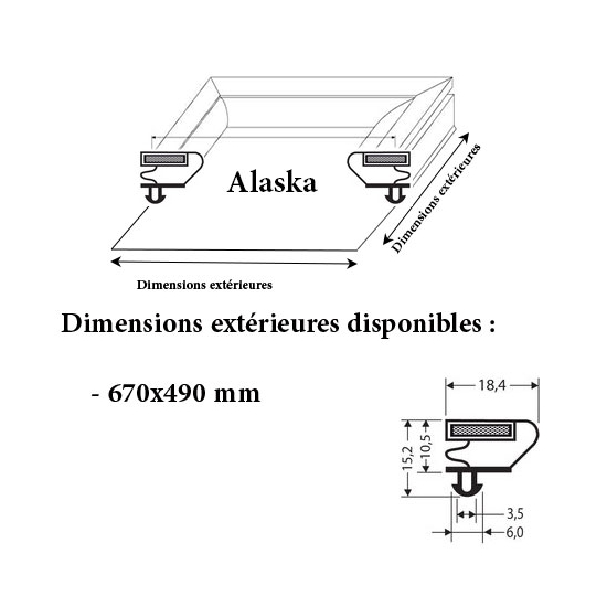 JOINT CADRE MAGNETIQUE ADAPTABLE ALASKA